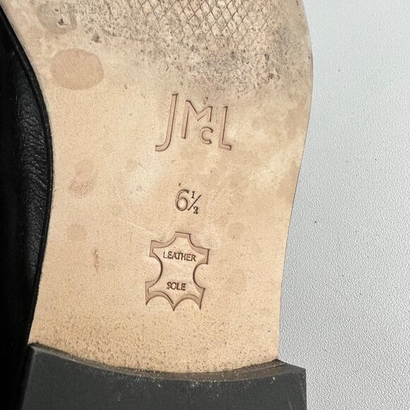 J McLaughlin Womens Concetta Black Leather Penny Loafer Flats Slip On size 6.5 - Picture 14 of 15
